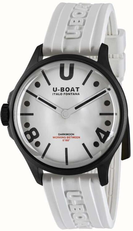 Review Replica U-BOAT Darkmoon 44mm Black PVD White Curve 9542 watch